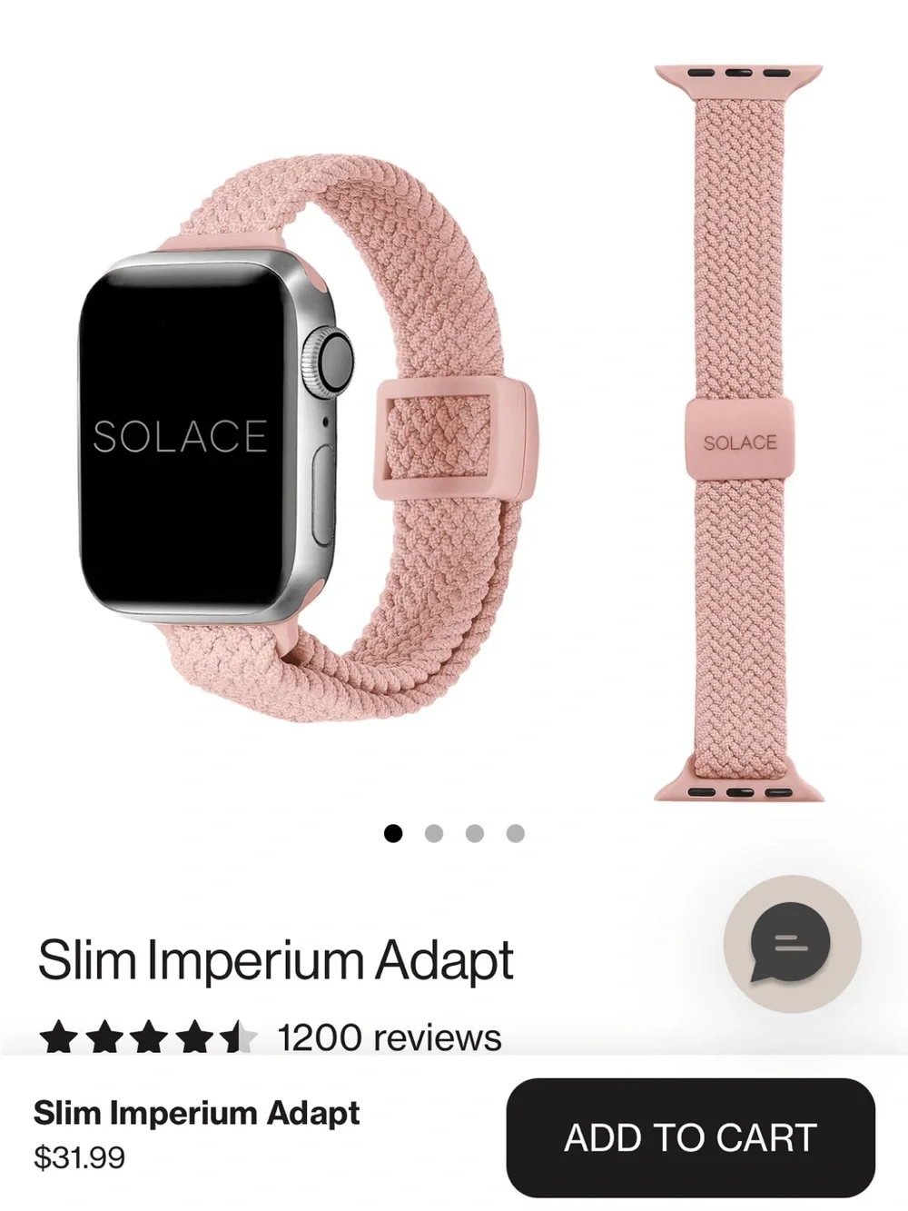 Solace Apple Watch Bands - set of 4 NWT- 44/45 mm